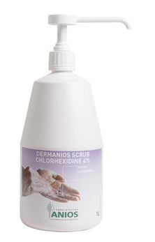 Dermanios Scrub Chlorexidine 4% - Savon antiseptique - Différentes tailles - Anios