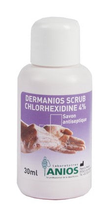 Dermanios Scrub Chlorexidine 4% - Savon antiseptique - Différentes tailles - Anios