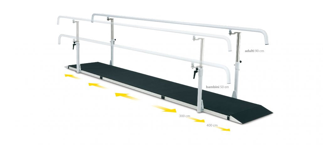 Barres Parallèles "Pro II" Avec Socle - 2 dimensions - Adulte et Enfant - Ferrox