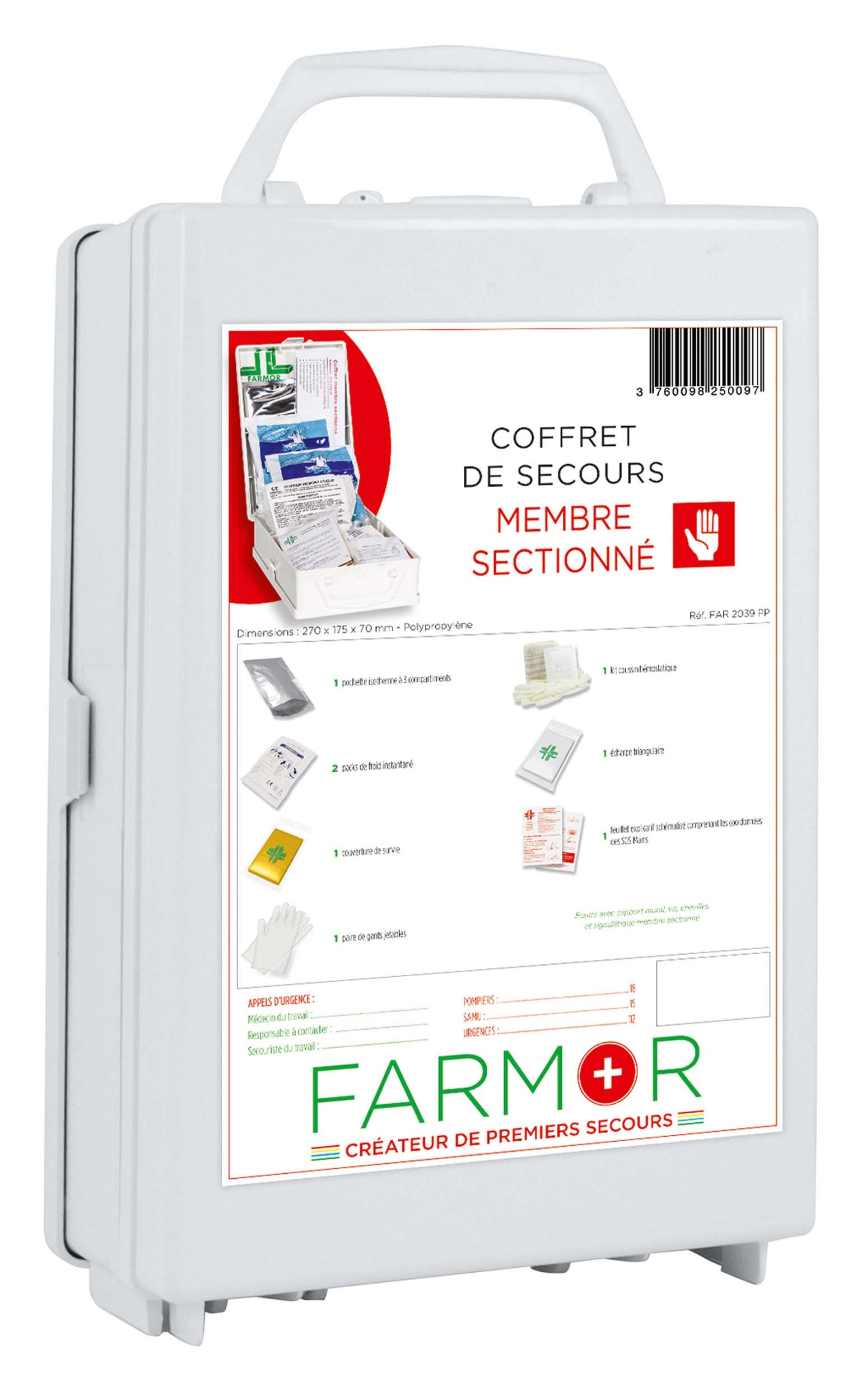 Coffret de secours Membre sectionné - Farmor