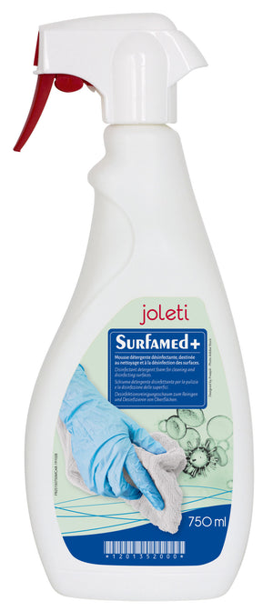 Surfamed+ - Mousse détergente désinfectante - 750ml - Joleti