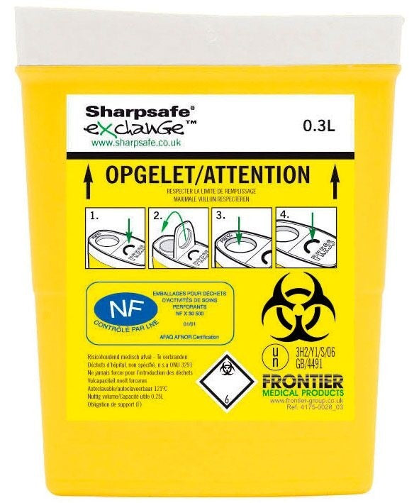 Collecteur de Dechets Sharpsafe - Hospidex