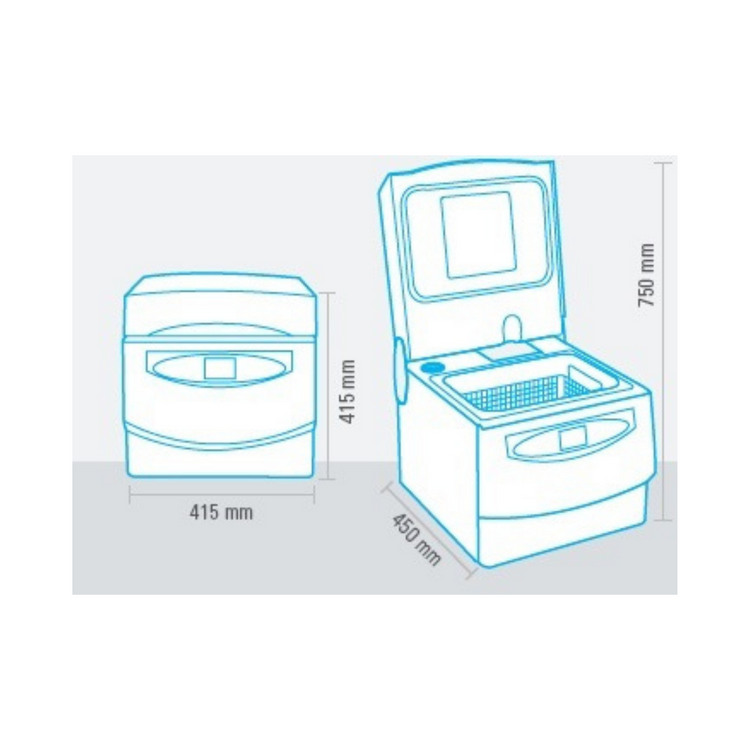 Multisteril - Dispositif automatique pour désinfection, ultrasons et séchage