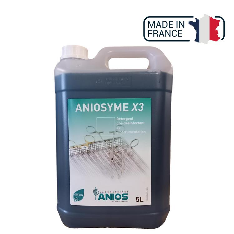 Aniosyme X3 Détergent instrumentation - Bidon de 1L ou 5L - Anios