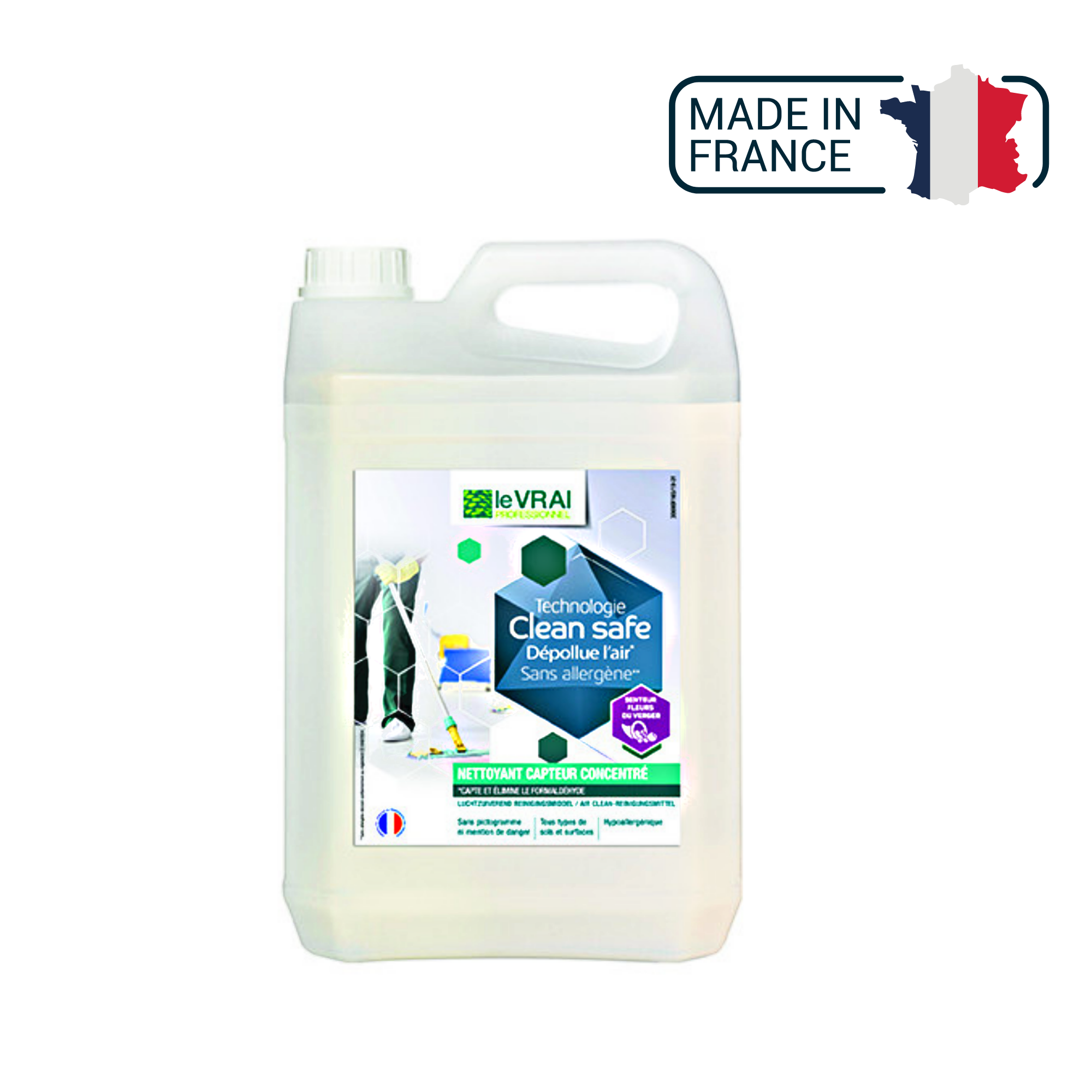 Clean Safe Nettoyant Capteur Concentré - 1L ou 5L - Le Vrai Professionnel