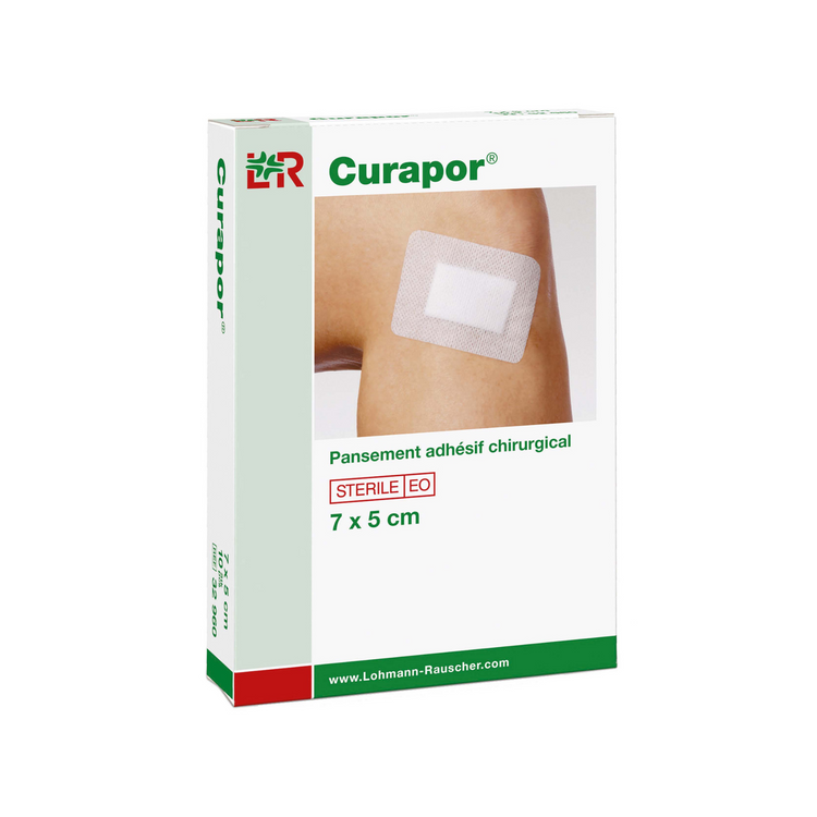 Pansement curapor stérile post opératoire blanc non tissé - 4 dimensions - Lohman Rauscher