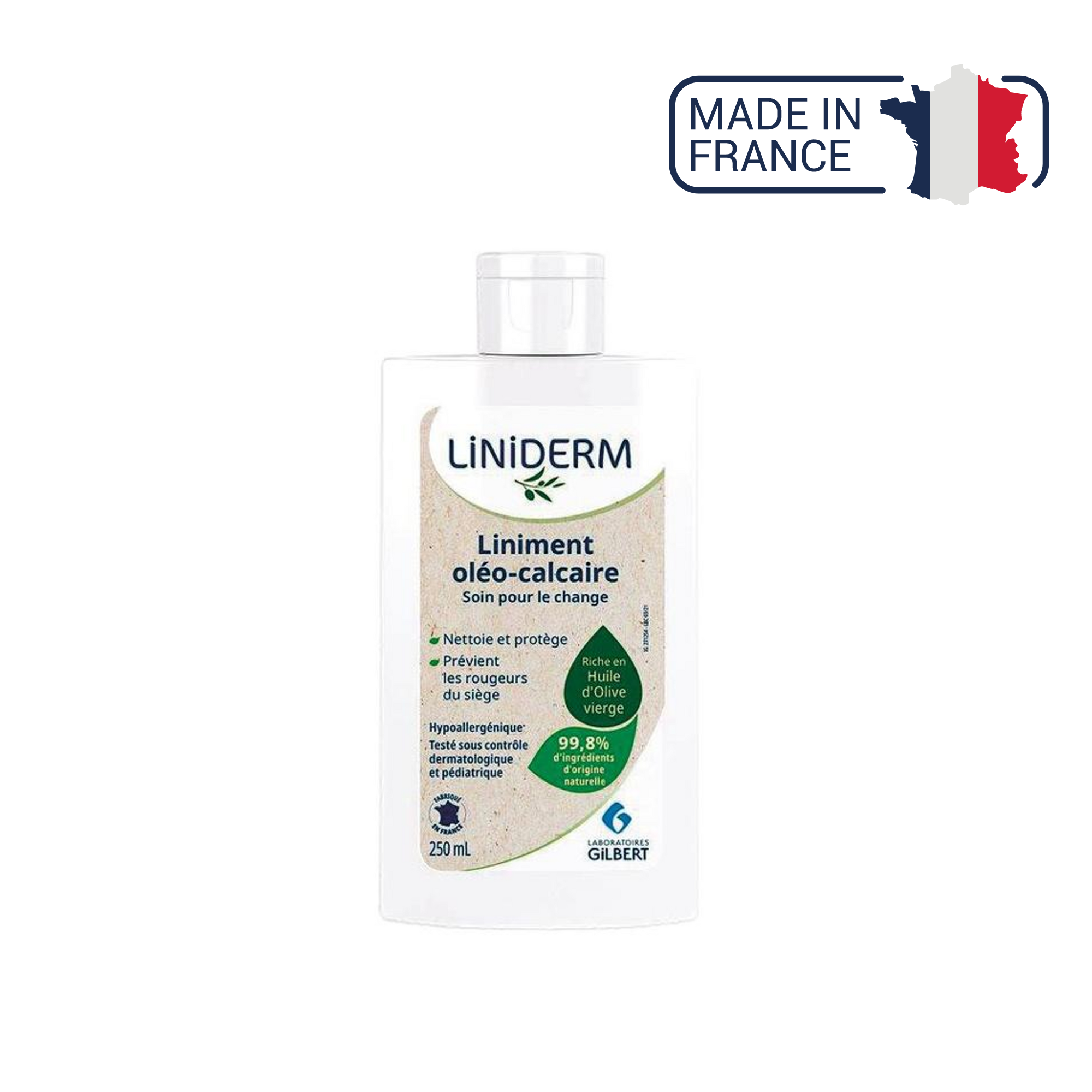 Liniment oléo-calcaire stabilisé flacon de 250ml LINIDERM