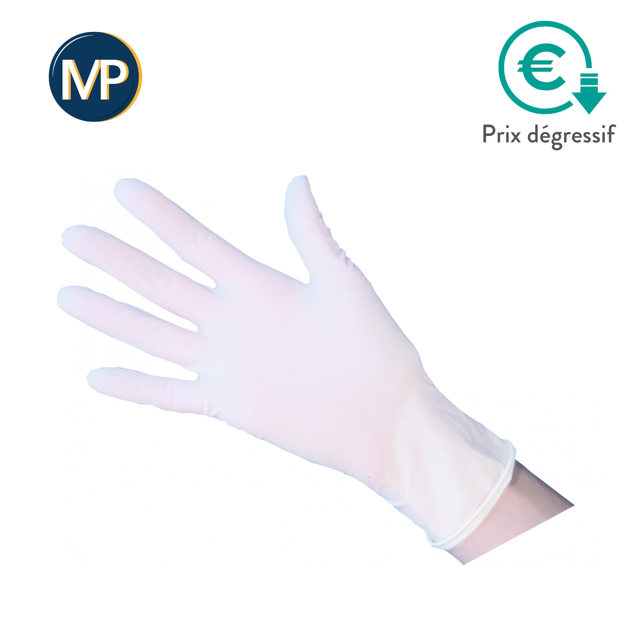 Gants d'examen - Latex - Sans poudre - Ambidextres - Boite de 100 - My Podologie