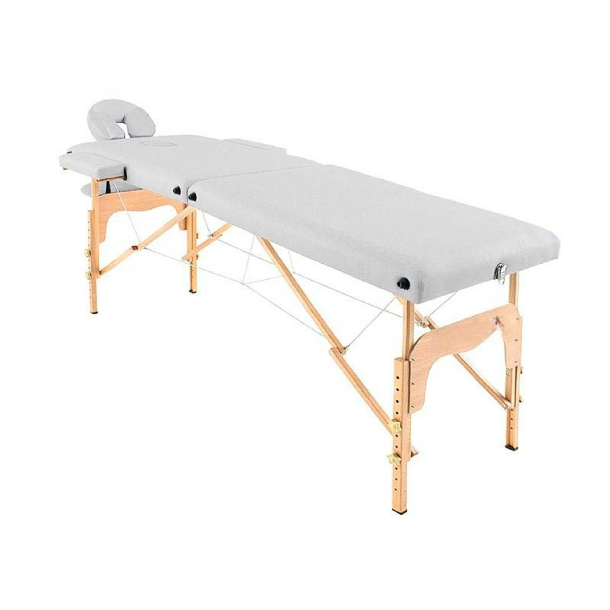 Table de massage pliante en bois 182 x 60 cm sans dossier - 6 coloris