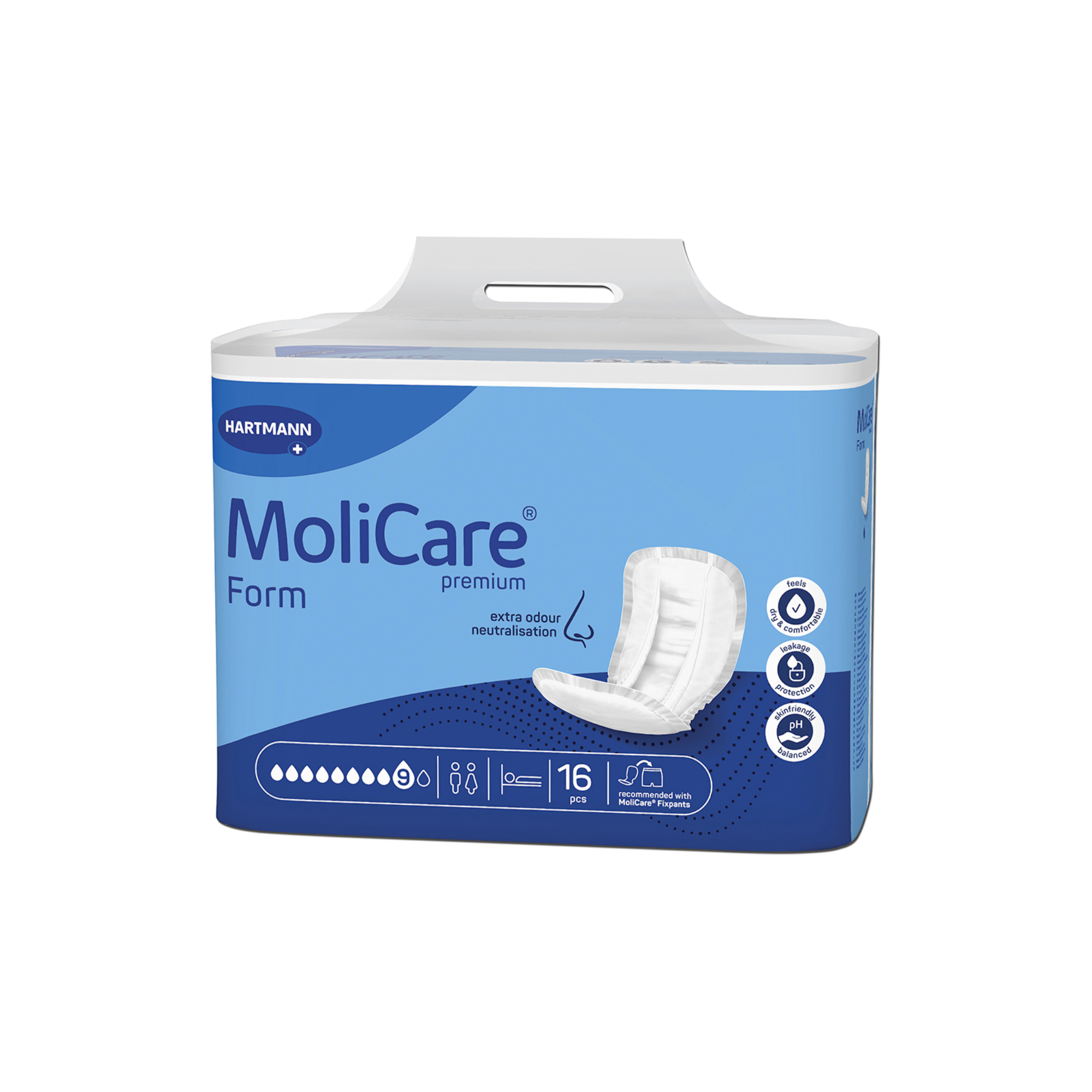 Protection anatomique Molicare Premium Form - 6 modèles - Hartmann