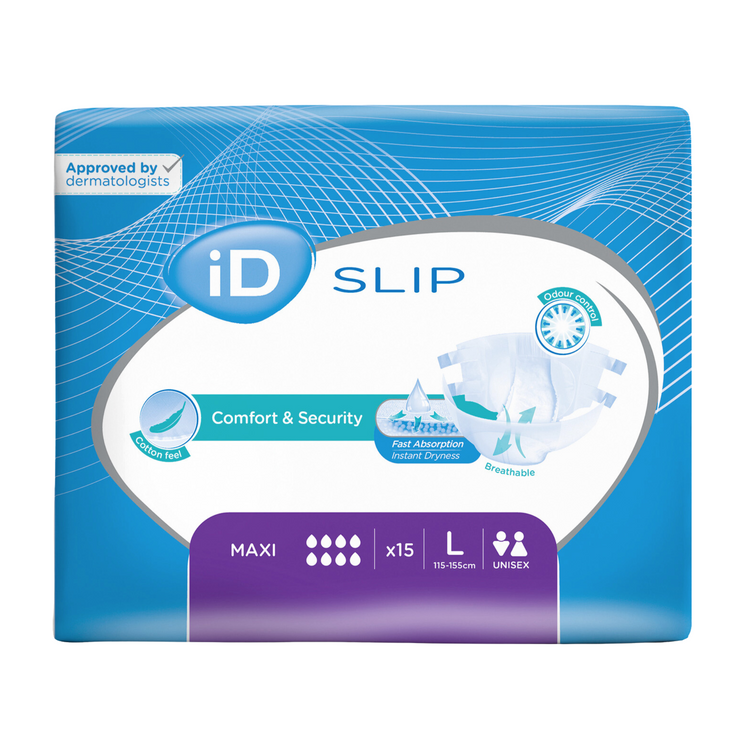 ID Slip Maxi - 8 gouttes - L - carton 3x15U - ID Direct