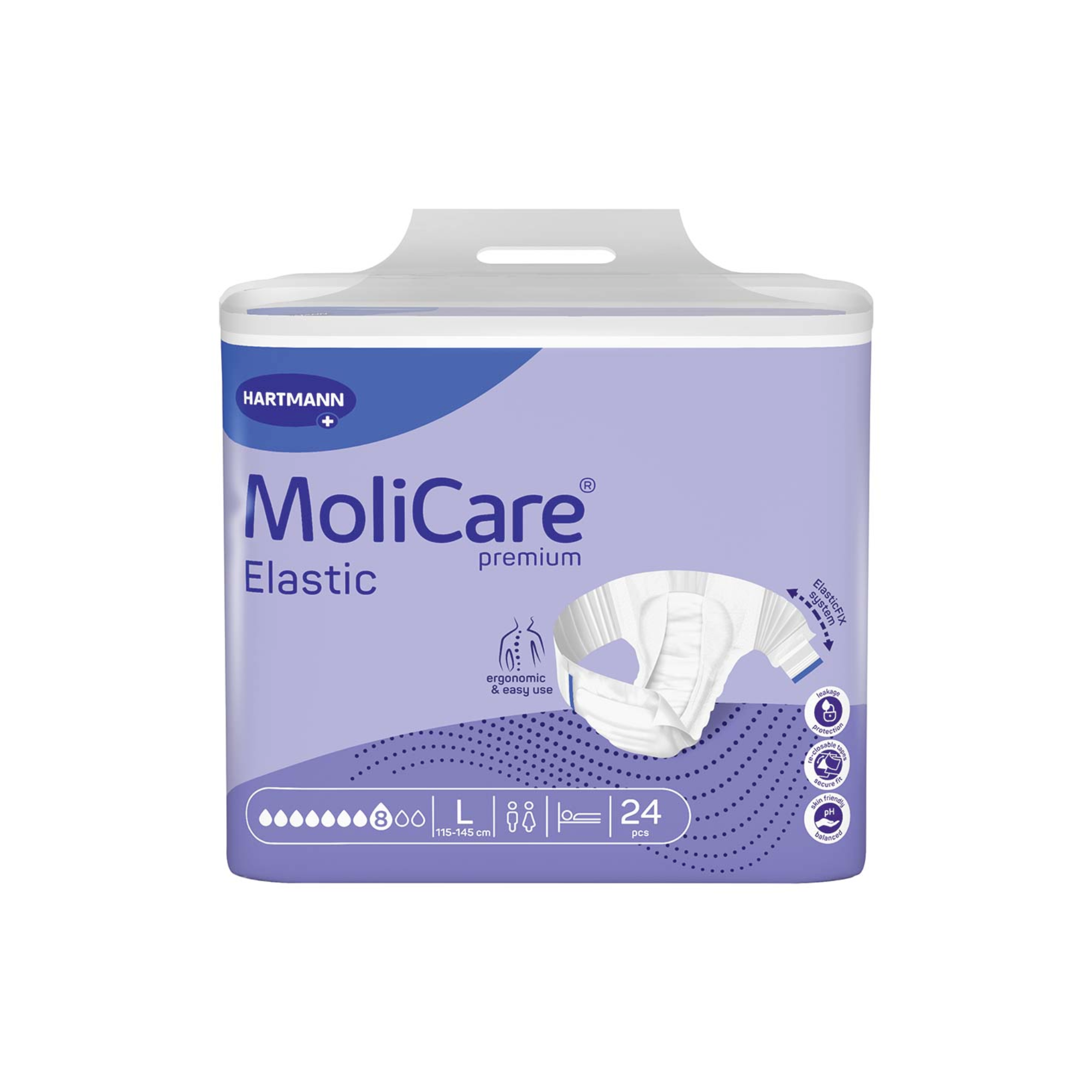 Change Molicare Premium Elastic - 8 gouttes - 4 tailles - Hartmann