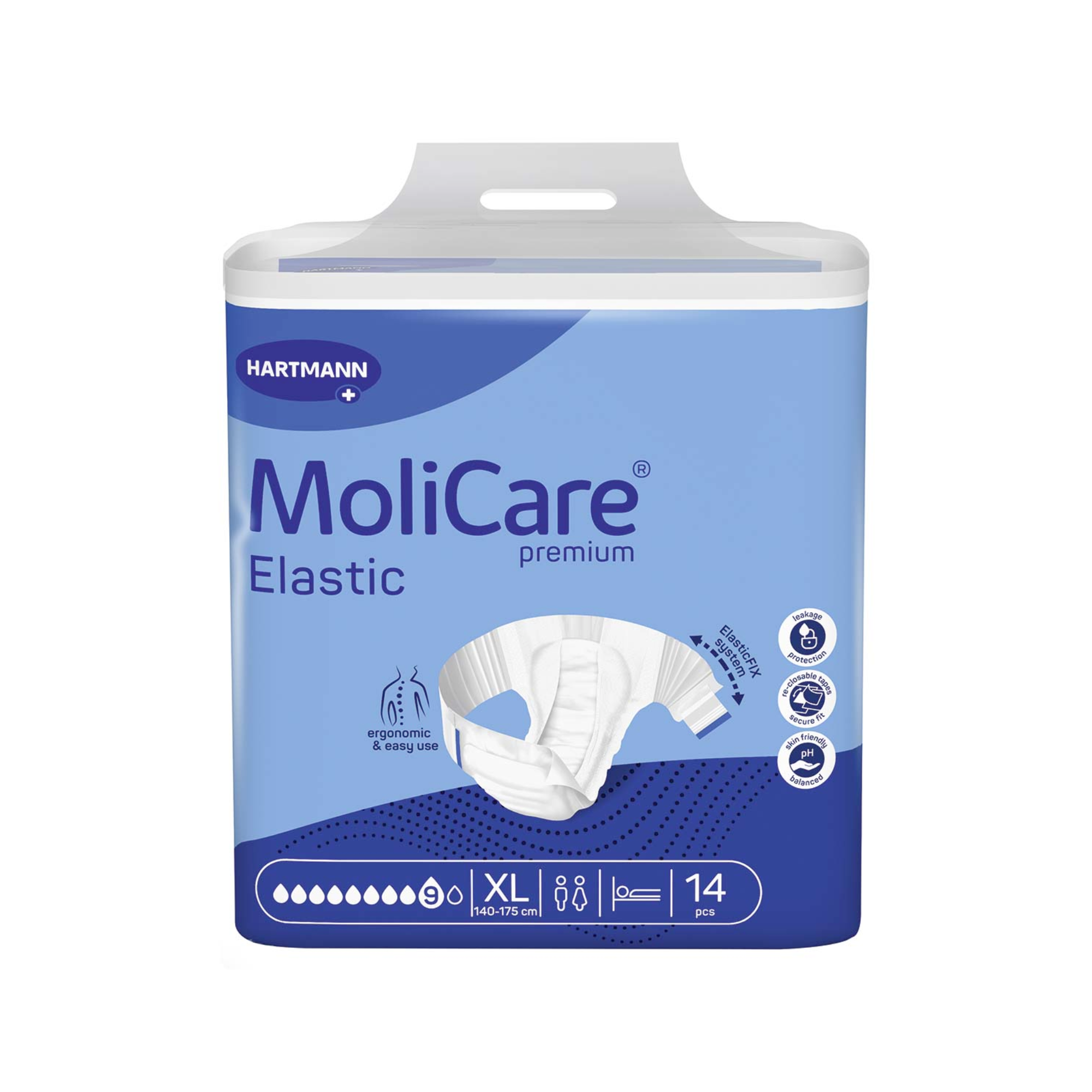 Change Molicare Premium Elastic - 9 gouttes - 4 tailles - Hartmann