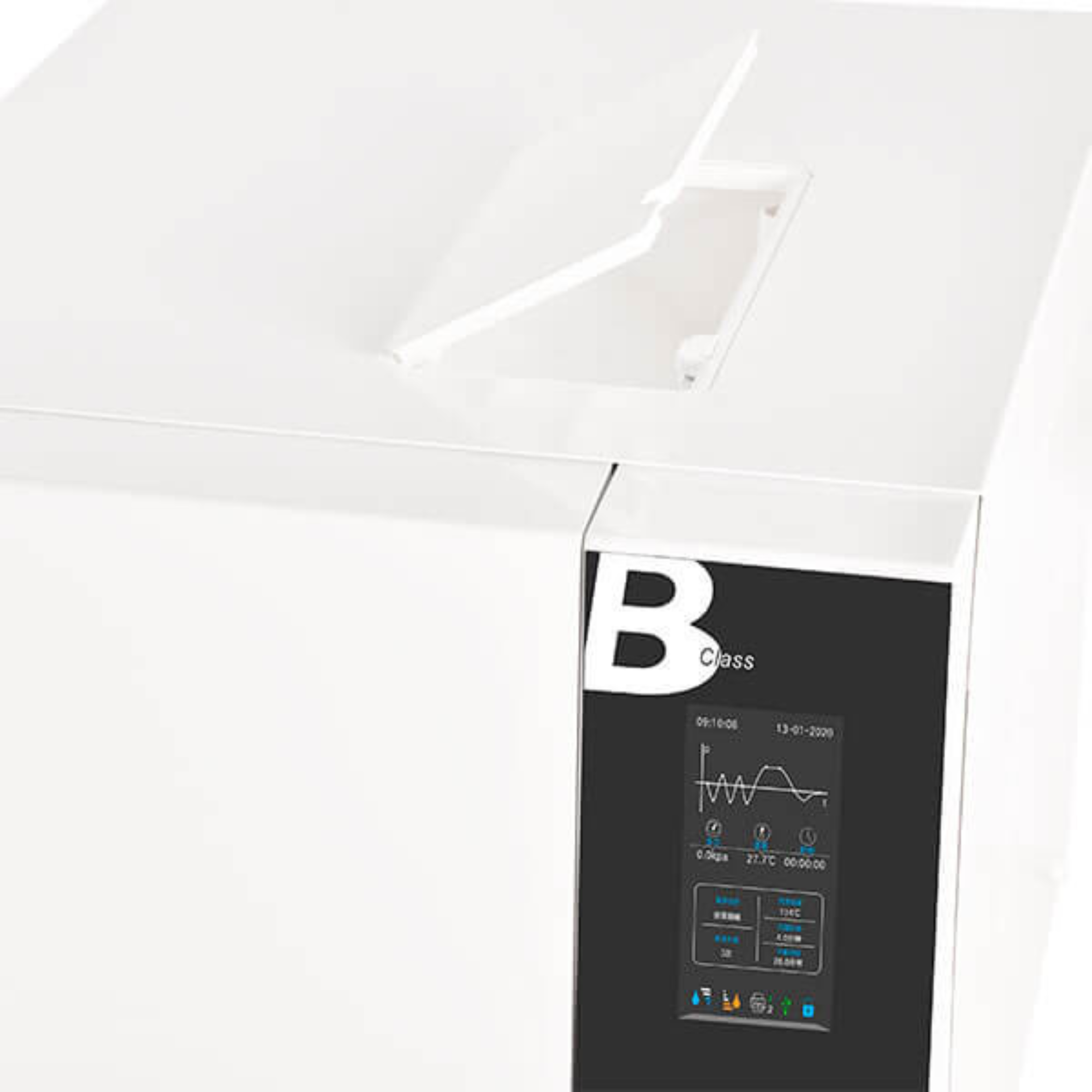 Autoclave blanc 23 Litres Classe B avec USB et imprimante intégrée