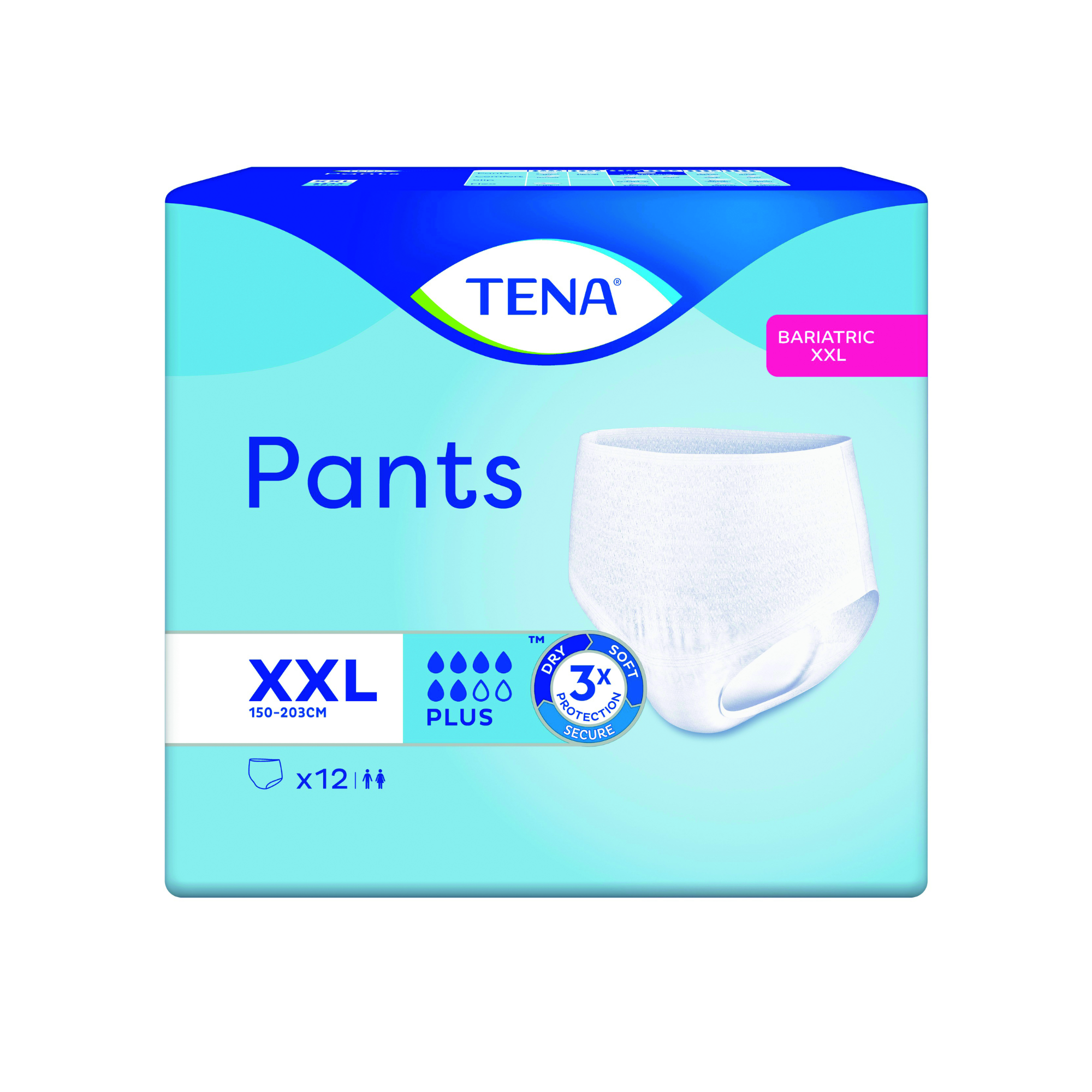 Tena Pants Bariatric - Plus - 6 gouttes - XXL - Tena