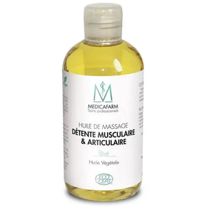 Huile de massage détente musculaire & articulaire BIO - Flacon Stop-goutte 250 ml - Medicafarm Medicafarm 